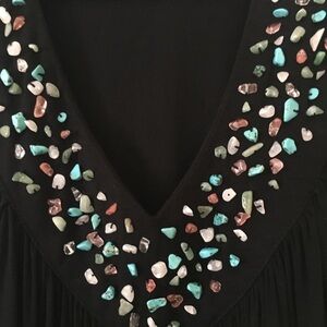 Stone Beaded Swim Coverup